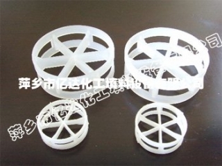 Plastic flat ring packing.